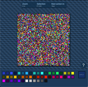 Screenshot of the realtime pixel game